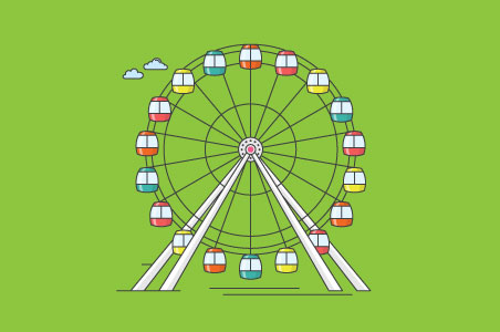 Ferris Wheel Illustration